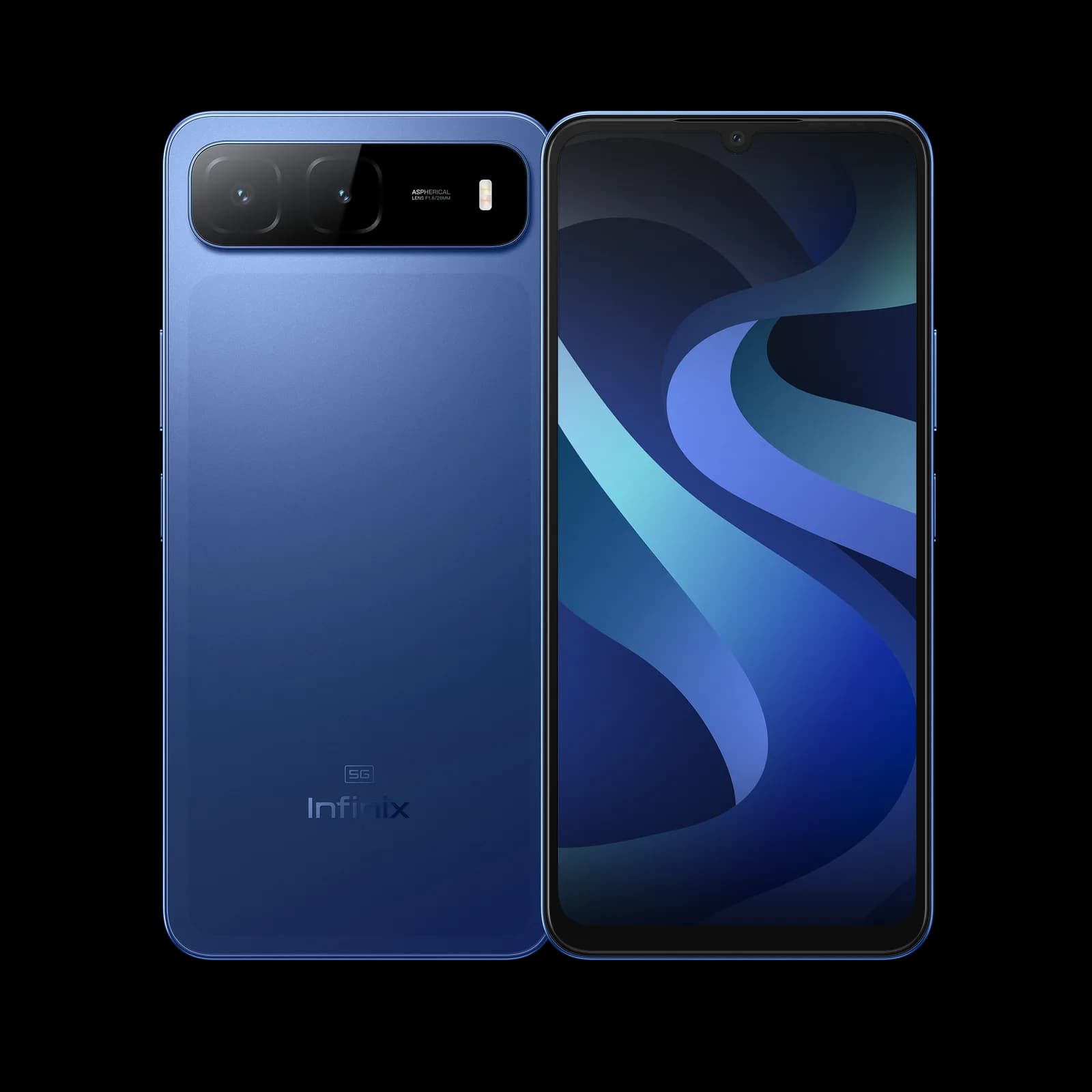 Infinix Hot 60i 5G - 6.75" 120Hz Smooth Display - 128GB Storage, 4GB RAM + 4GB Extended - 6000mAh Battery - 50MP Camera - IP64 | Shadow Blue