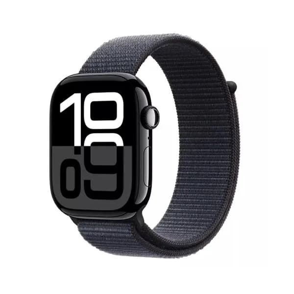 Apple Watch Series 10 - 46mm - GPS - Jet Black Aluminium Case - with Ink Sport Loop