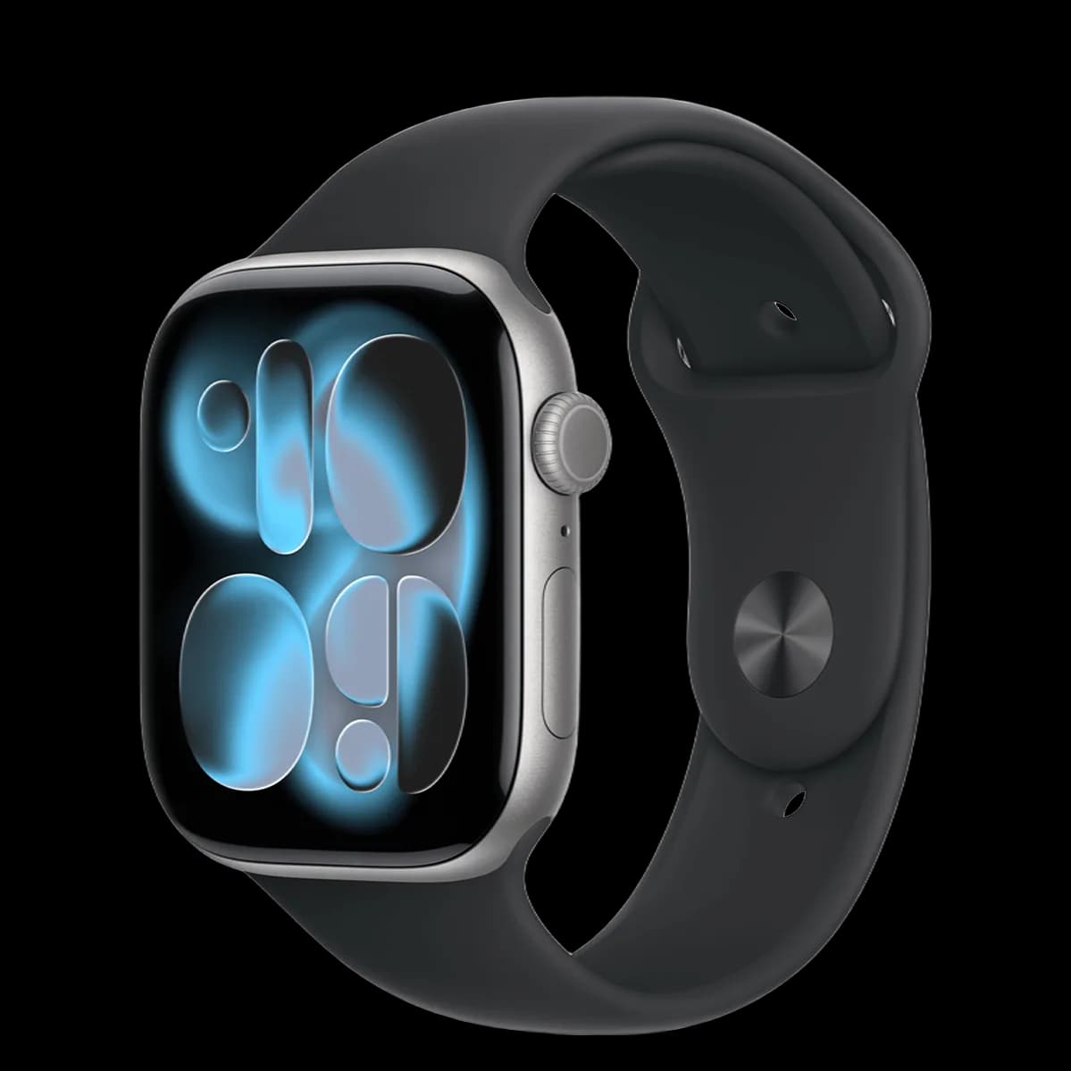 Apple Watch Series 11 GPS + Cellular 46mm Space Grey Aluminium Case with Black Sport Band | M/L
