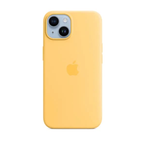 Apple iPhone 14 Plus Silicone Case with MagSafe | Sunglow