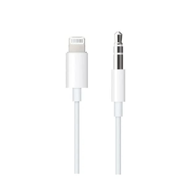 Apple Lightning to 3.5mm Aux Audio Cable 1.2M  | White