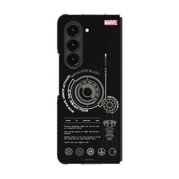Samsung Fold5 Clear Hip Case Marvel | Black