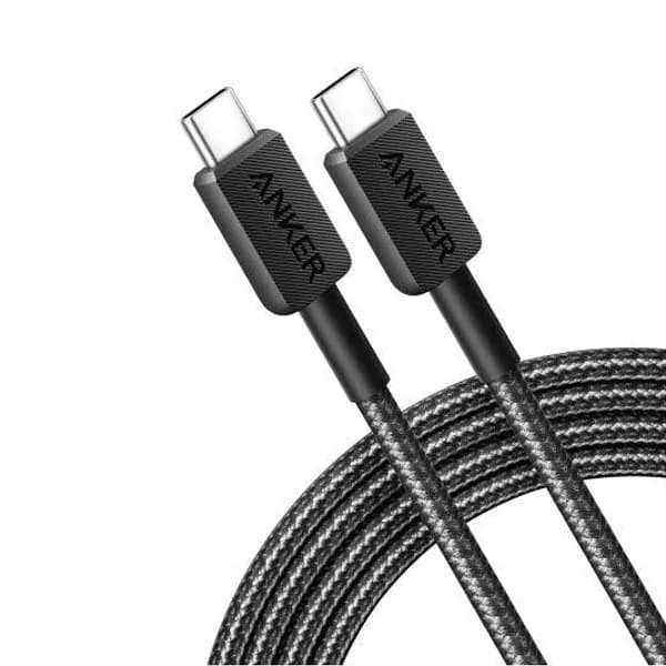 🔌 كيبل أنكر 322 USB-C إلى USB-C | مضفر 6 أقدام
