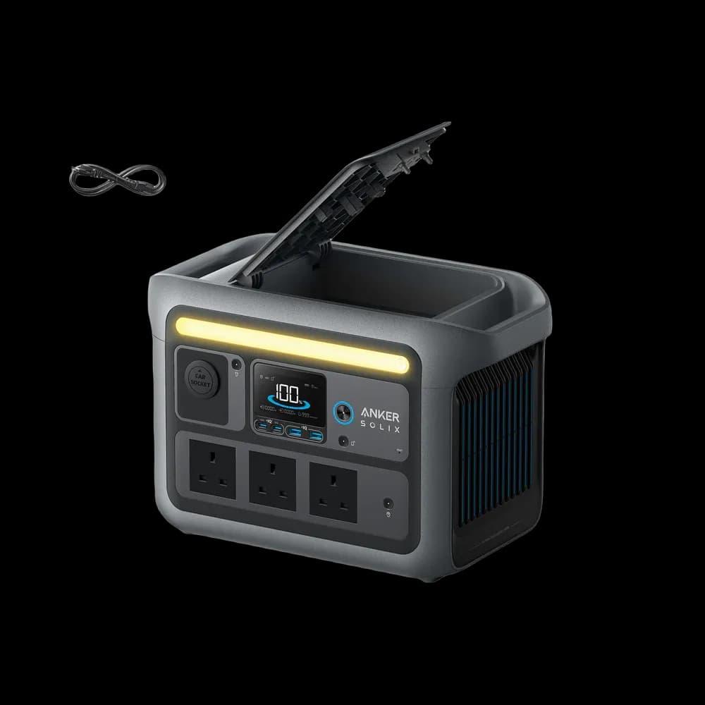 محطة طاقة محمولة Anker SOLIX C800 – سعة 768 واط/س، قدرة 1200 واط | رمادي داكن