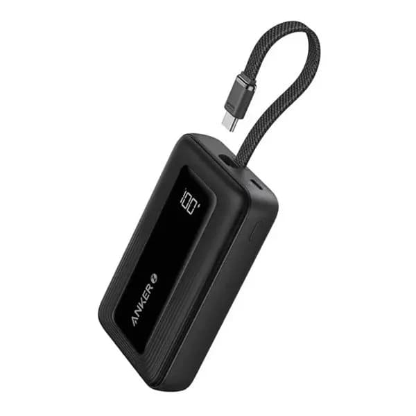 Anker Zolo 10000mAh 30W Power Bank Portable Charger with Built-in USB C Cable