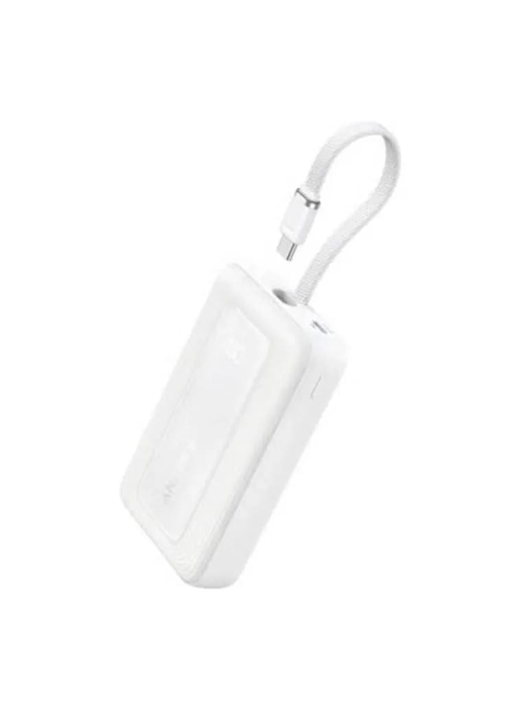 Anker Zolo Power Bank (20,000mAh) with Built-in USB-C Cable | White