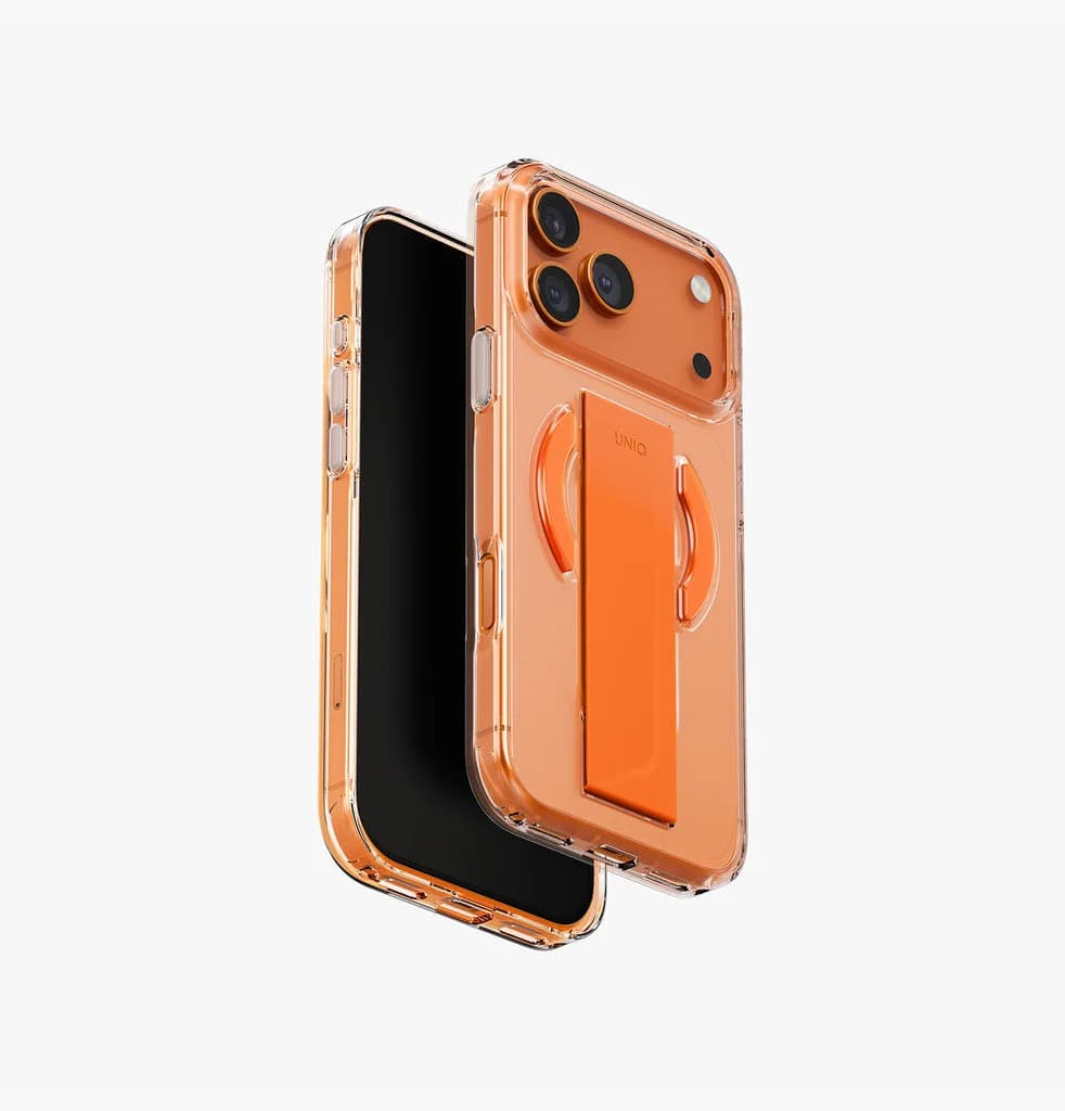 كڤر حماية Uniq Hybrid Heldro Air MagSafe لهاتف iPhone 17 Pro Max | برتقالي