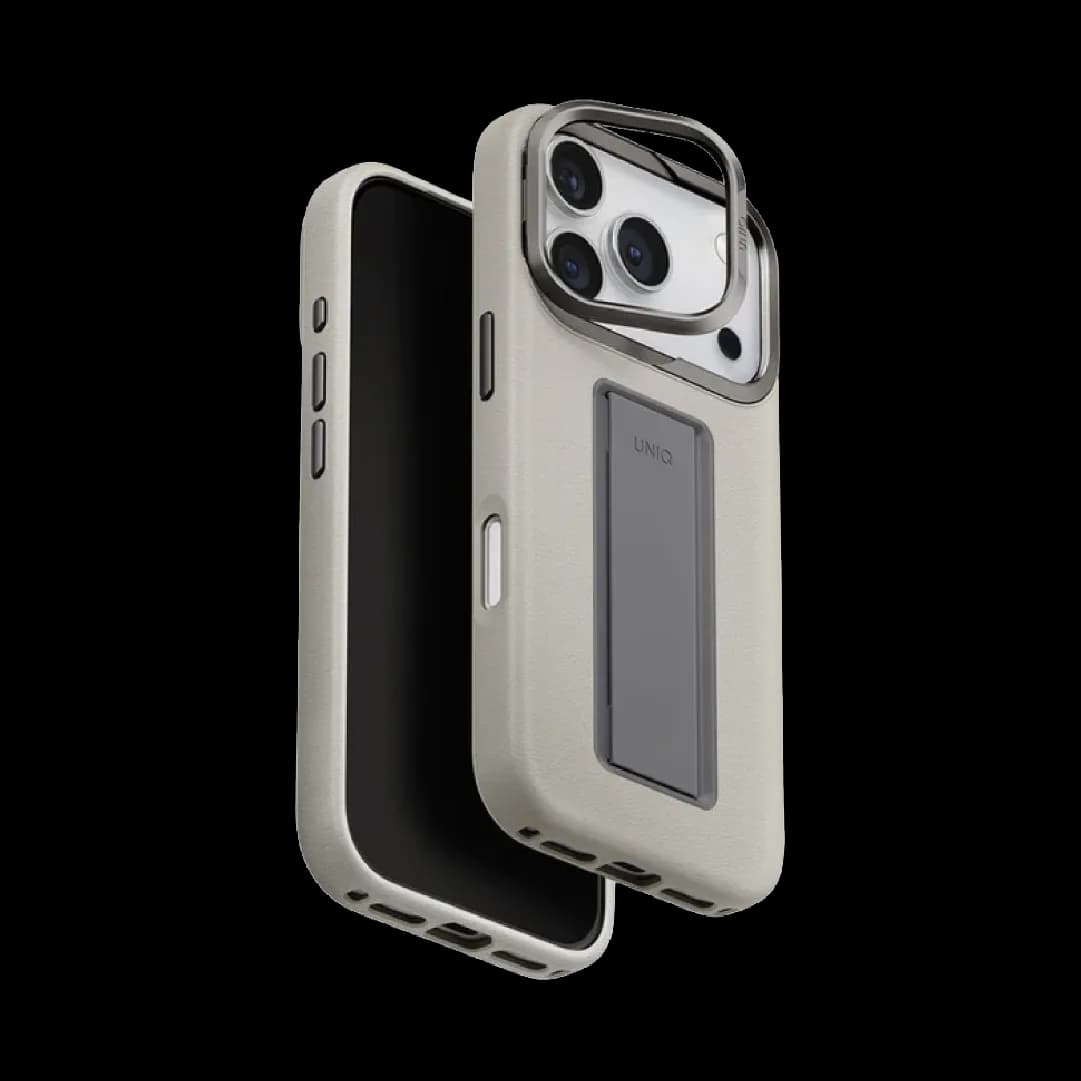 كڤر UNIQ Hybrid Heldro Pro MagClick مع حامل كاميرا لجهاز iPhone 17 Pro | Clay
