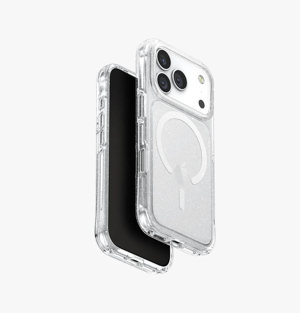 Uniq Hybrid Life Pro Xtreme MagSafe Case for iPhone 17 Pro Max | Tinsel Lucent