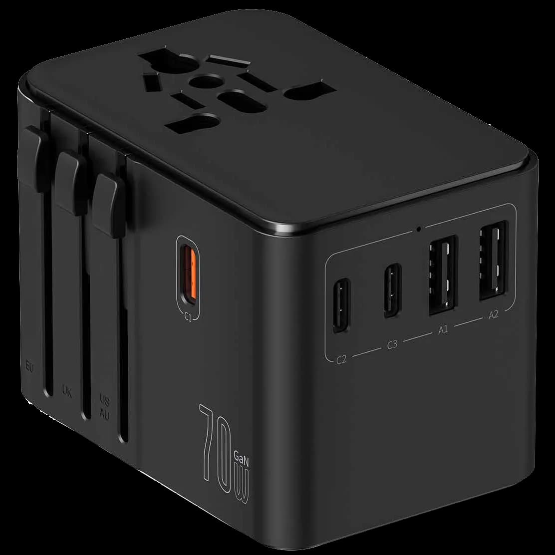 LANEX 70W GaN Multi-Port Fast Charger | White