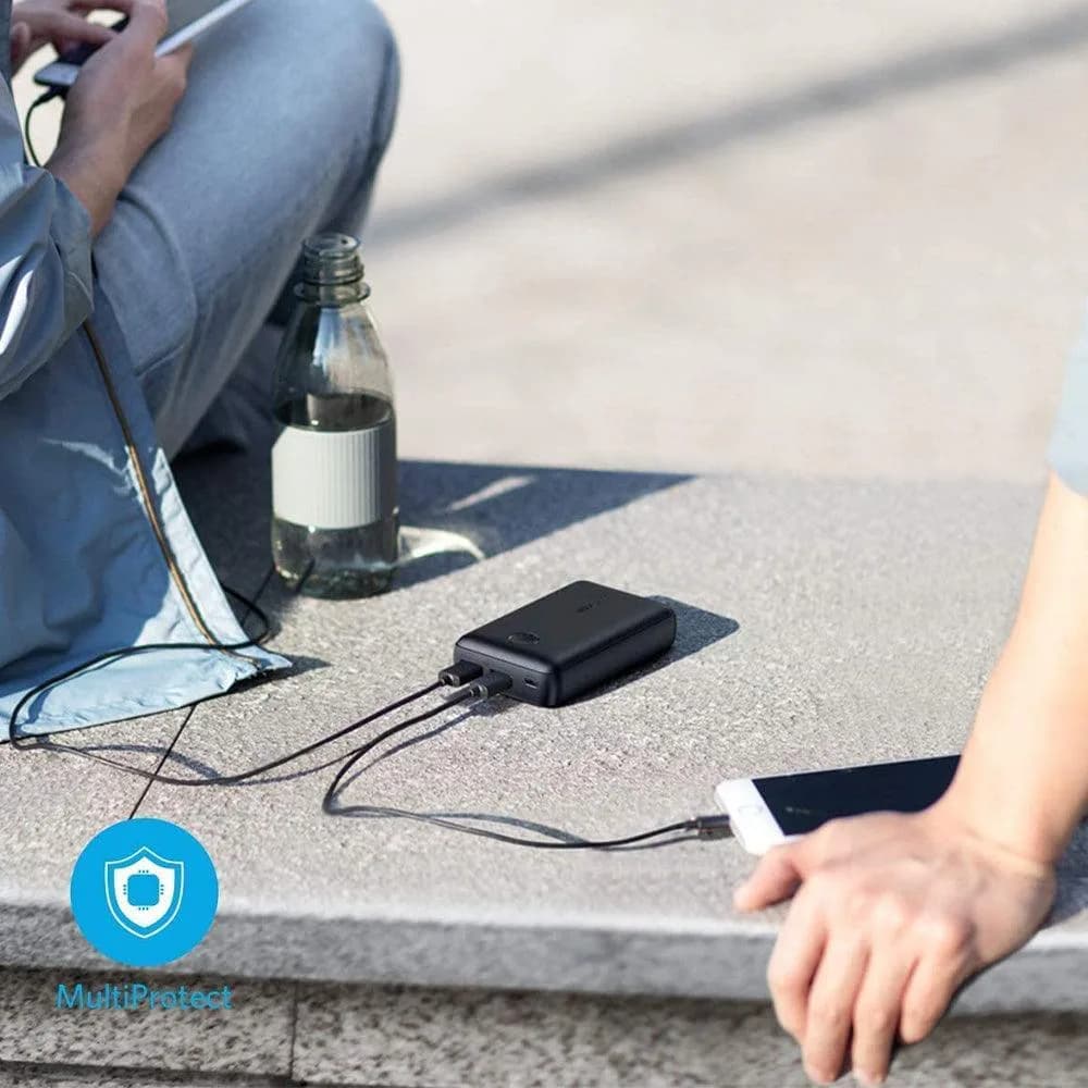 بطارية شحن Power Core Select من أنكر  سعة 10000 مللي أمبير شحن سريع بمنفذي USB-A مزدوجين بقدرة 12 واط | أسود - صورة 11