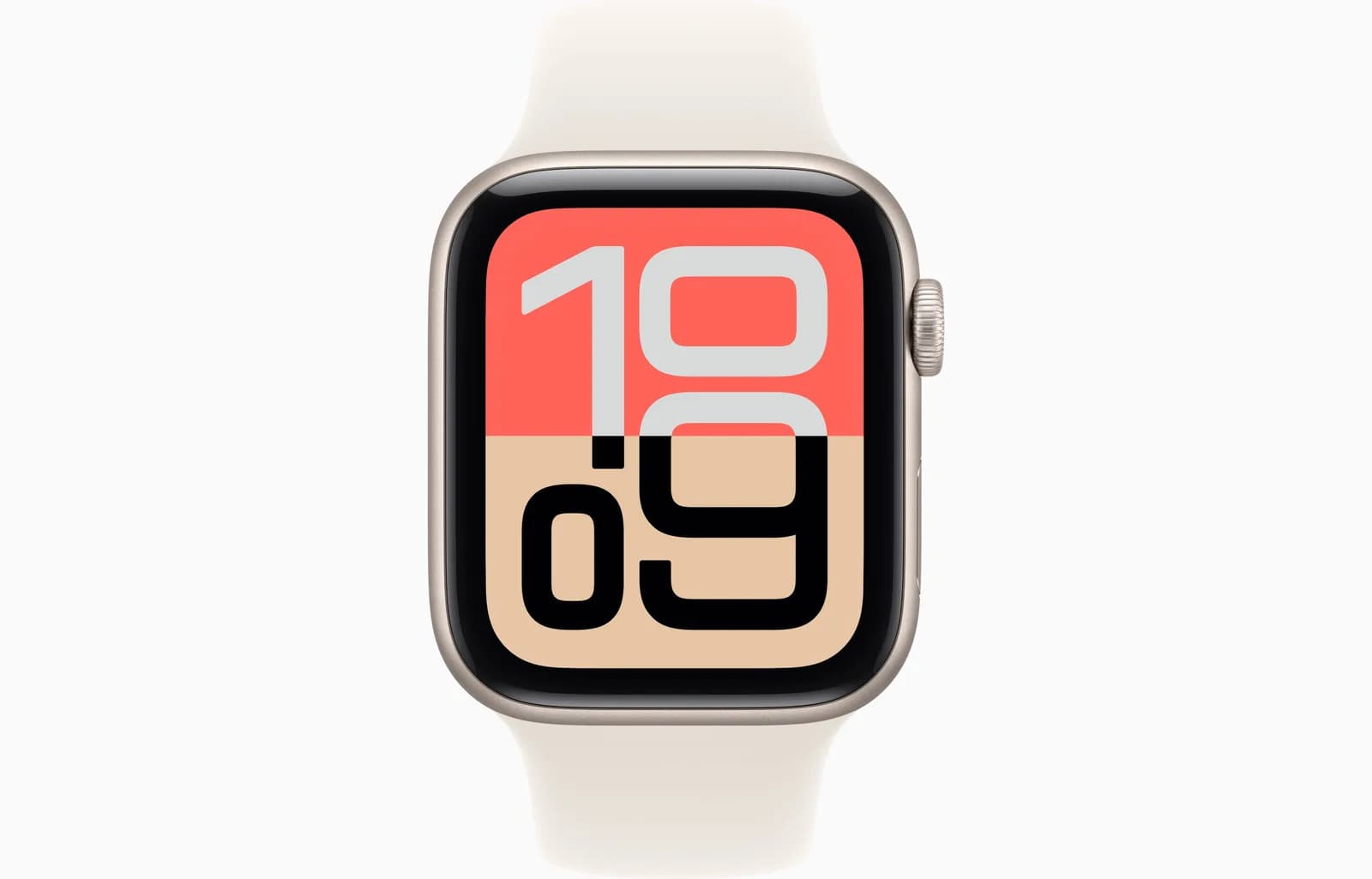 Apple Watch SE 3 - GPS - 44mm - Starlight Aluminium Case with Starlight Sport Band - M/L - Image 2