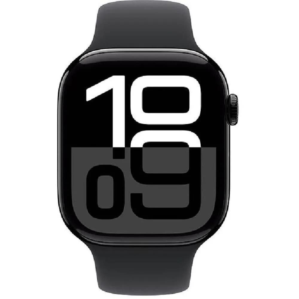 Apple Watch Series 10 - 46mm - GPS - Jet Black Aluminium Case with Black Sport Band - M/L - Image 2
