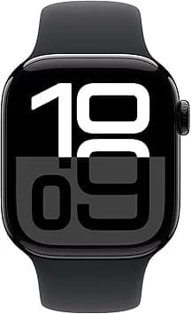 Apple Watch Series 10 - 46mm - GPS - Jet Black Aluminium Case - with Ink Sport Loop XL - Image 2