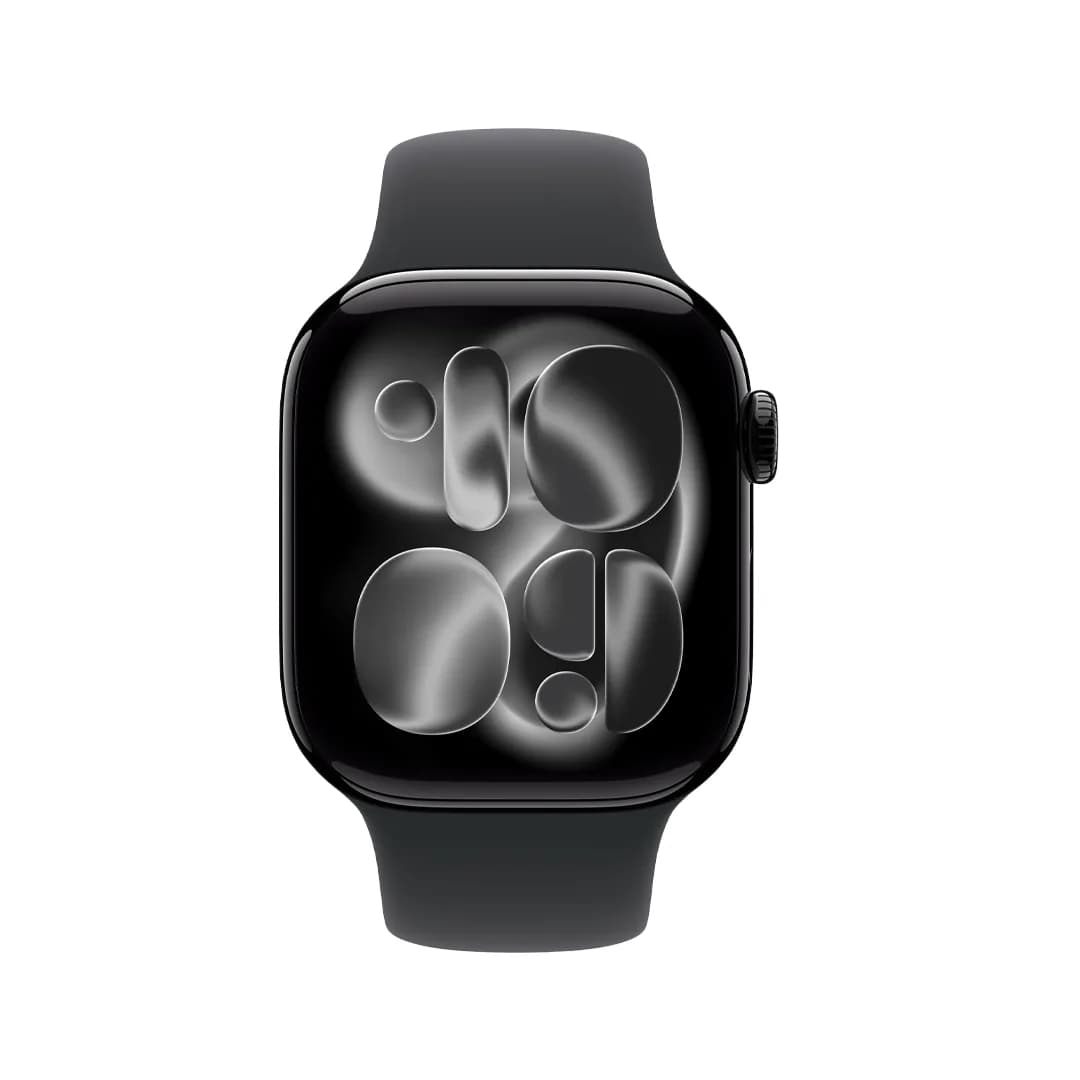 Apple Watch Series 11 - GPS - 46mm - Jet Black Aluminium Case with Black Sport Band - M/L - Image 2