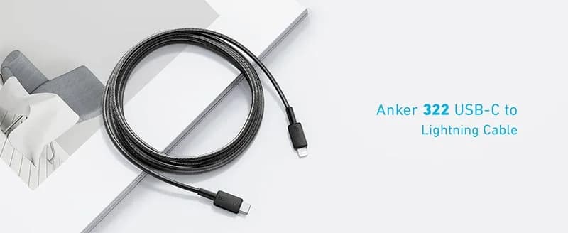 Anker 322 USB-C to Lightning Cable 3 M | Black - Image 2