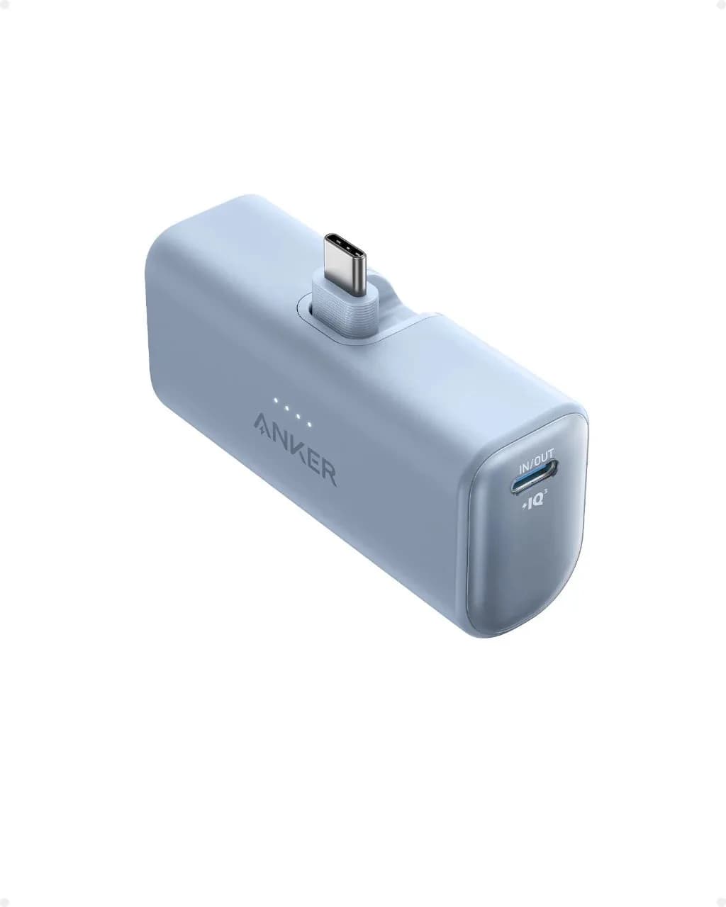 Anker 5000mAh Compact With Foldable USB-C Connector PD Fast Charging | Blue - Image 2