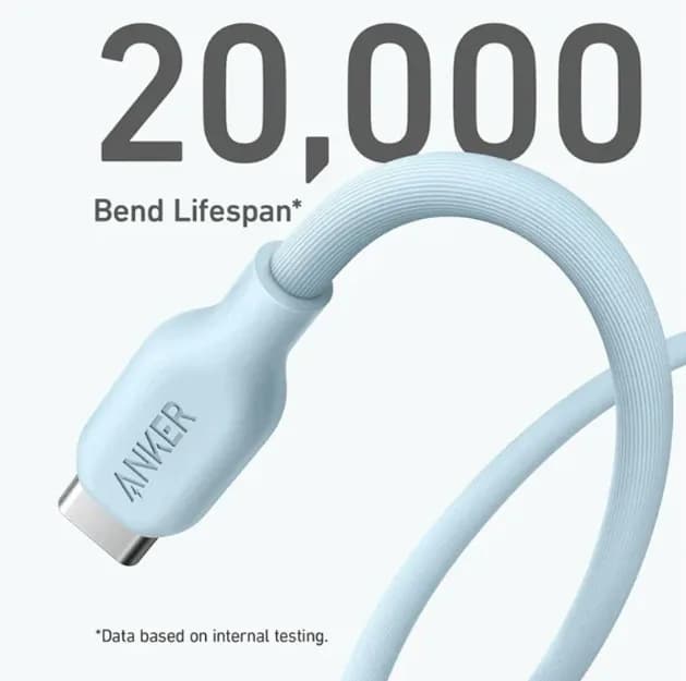 كيبل أنكر 542 من نوع USB-C إلى Lightning (6 أقدام) | أزرق - صورة 2