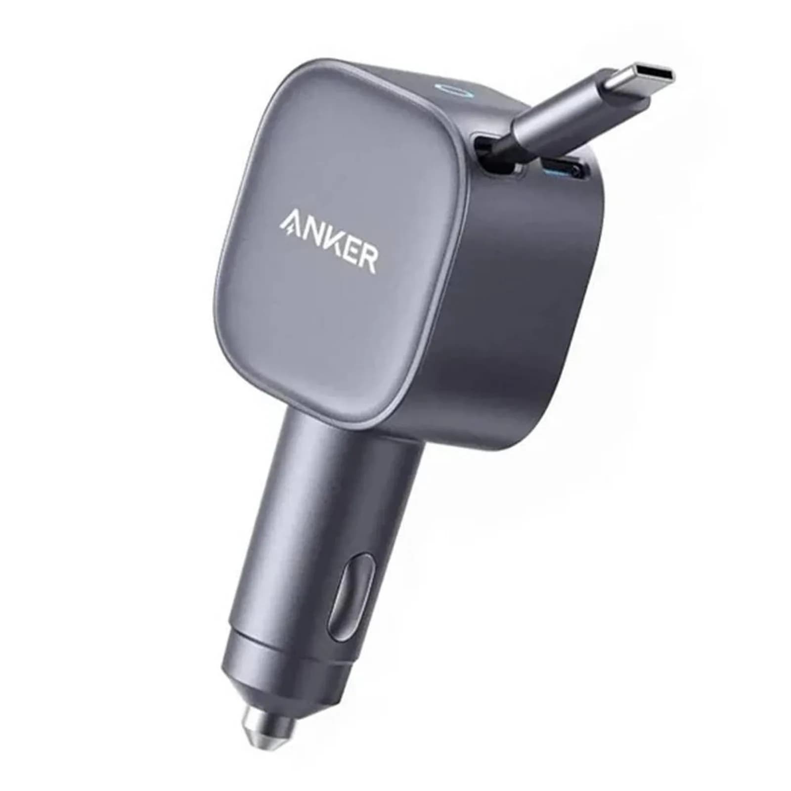 شاحن سيارة 75 واط مع كيبل USB-C من Anker | فضي - صورة 2