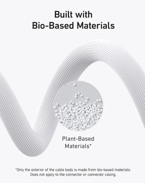 Anker Bio Based And Durable 542 Usb-c To Lightning Cable 3ft | White - Image 2
