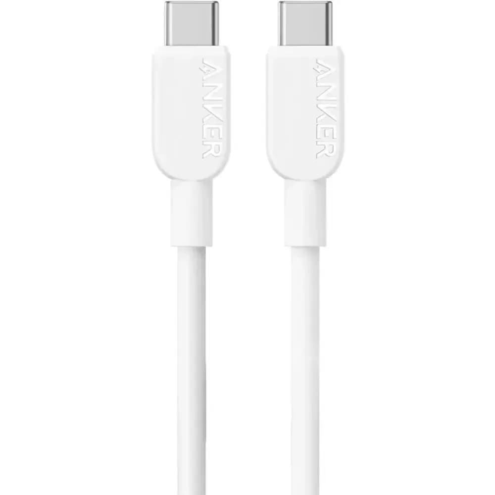 شاحن أنكر ثنائي المنفذ سريع الشحن بقدرة 20 واط مع كابل USB-C | أبيض - صورة 2