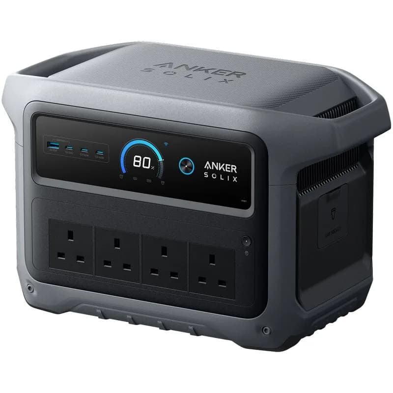 محطة طاقة محمولة Anker SOLIX C1000 Gen 2 | سعة 1024 واط-ساعة | للطاقة الاحتياطية المنزلية والتخييم | رمادي - صورة 2