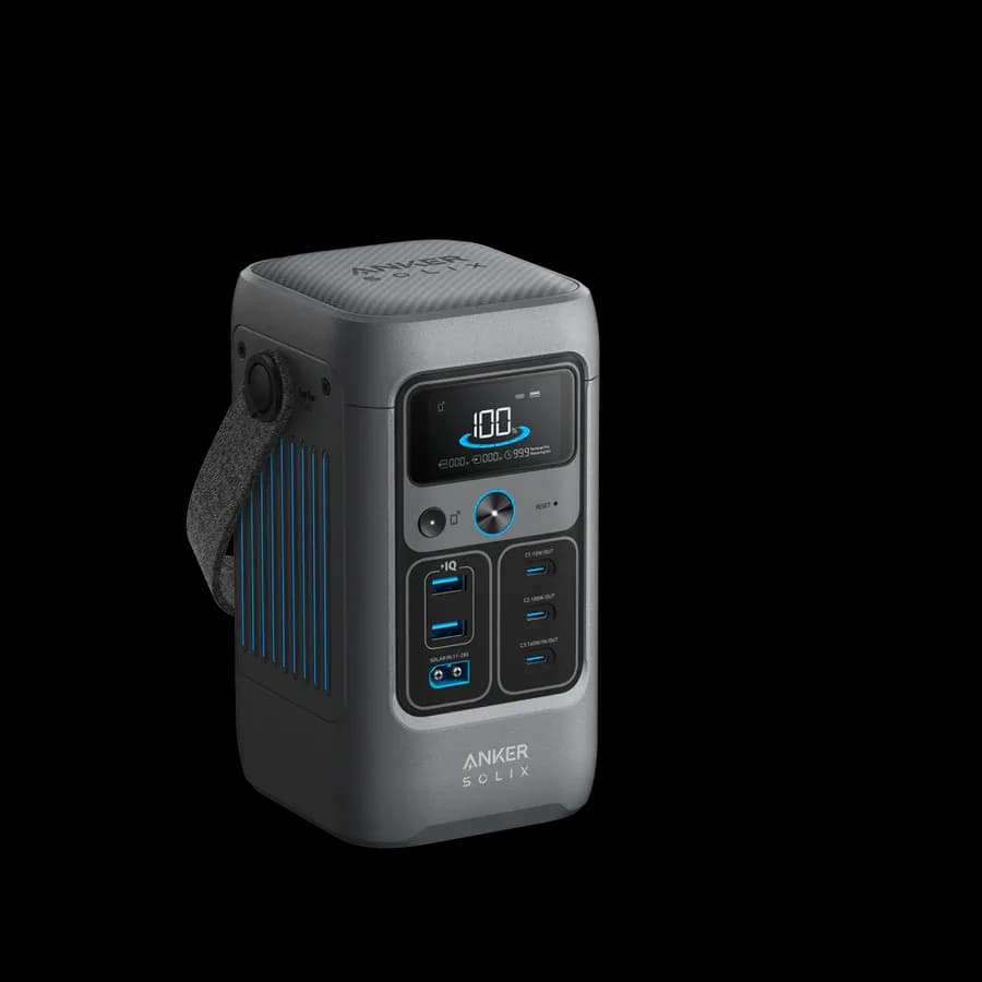 محطة طاقة محمولة أنكر SOLIX C200 192Wh، 200W | رمادي داكن - صورة 2