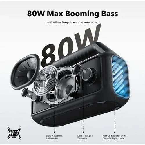 Soundcore by Anker Boom 2 Portable Bluetooth Speaker | Phantom Black - Image 2
