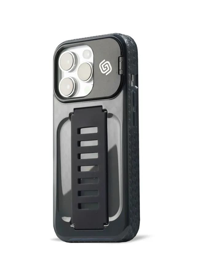Grip2U iPhone 16 Pro Boost Case with Kickstand | Smoky - Image 2