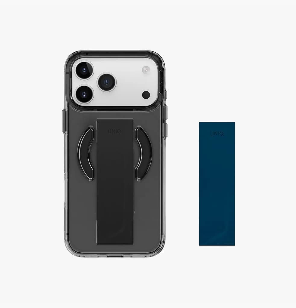 كڤر حماية Uniq Hybrid Heldro Air MagSafe لهاتف iPhone 17 Pro | أسود ضبابي - صورة 2