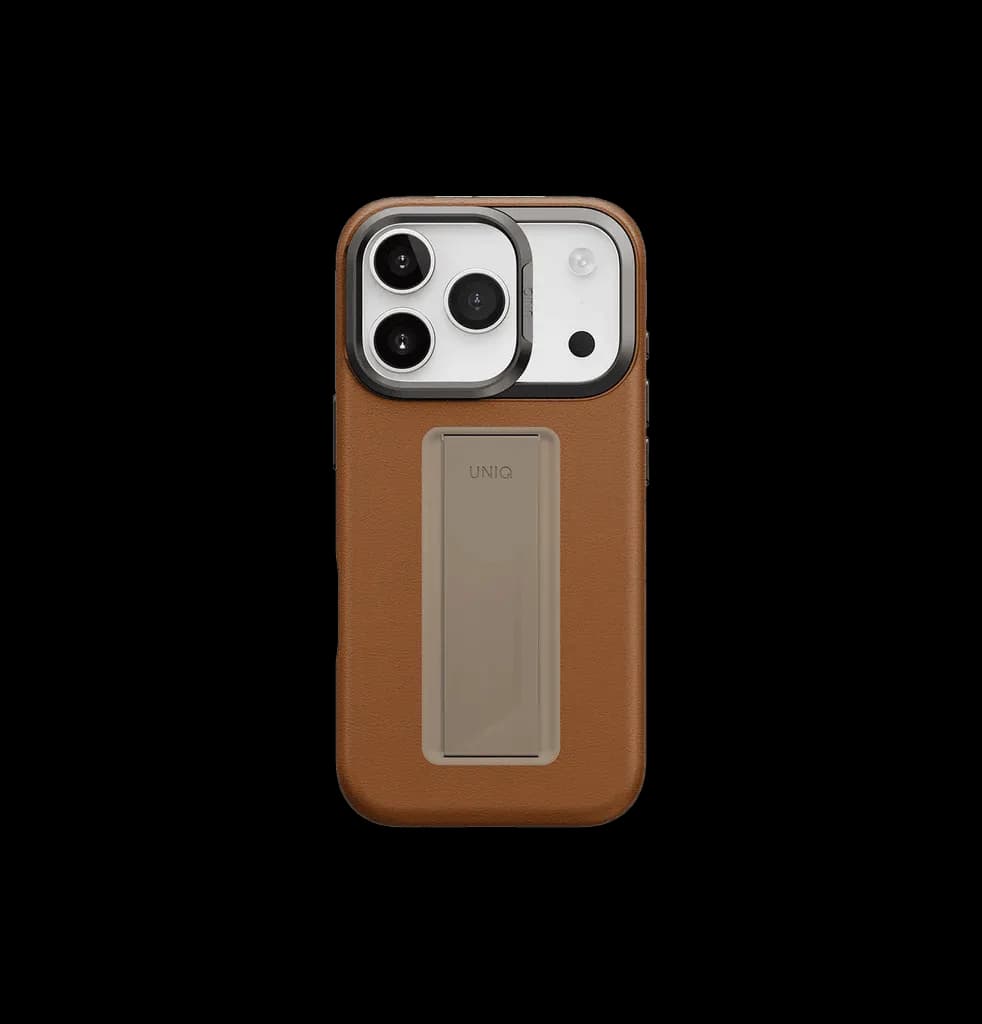 كڤر UNIQ Hybrid Heldro Pro MagClick مع حامل كاميرا لجهاز iPhone 17 Pro Max | Caramel - صورة 2