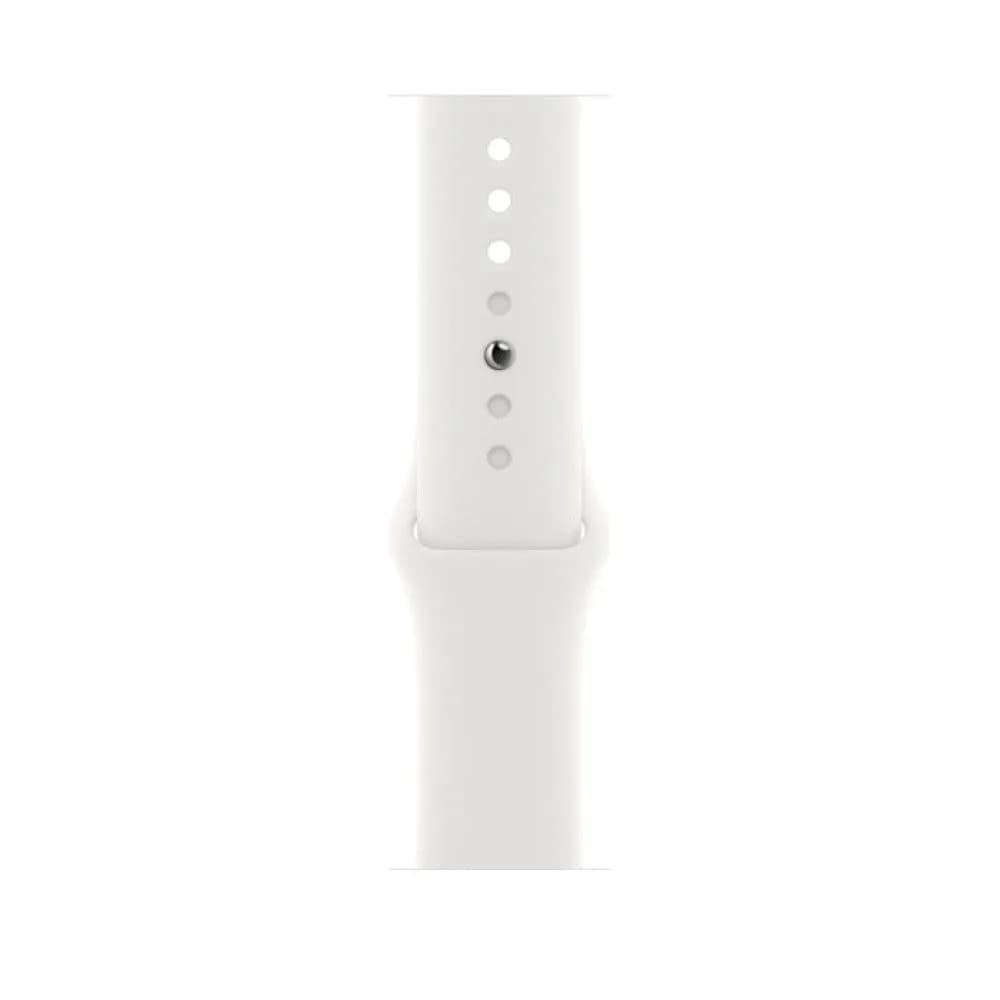 Apple Watch Series 8 GPS 45mm Silver Aluminium Case with White Sport Band - Regular - Image 3