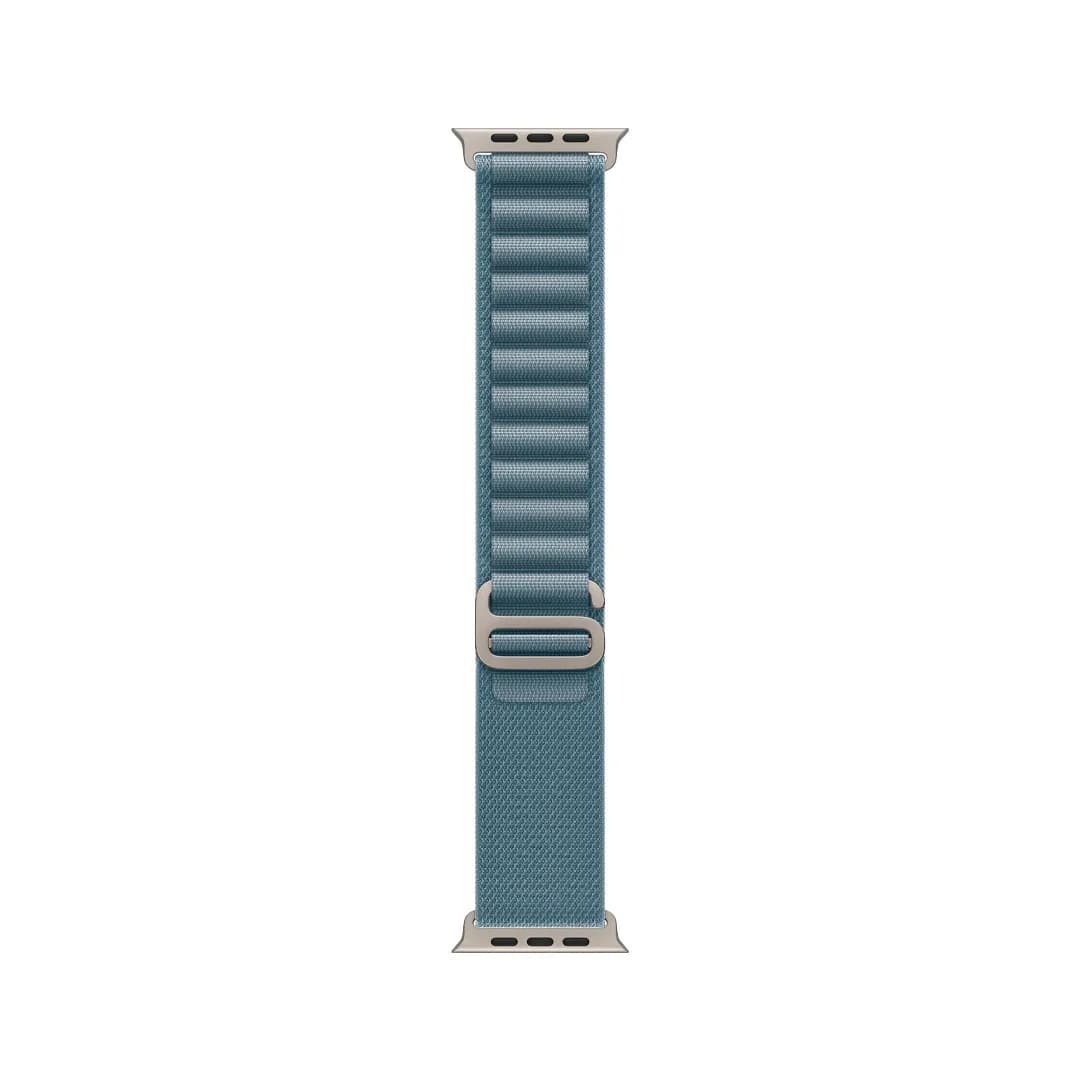Apple Watch Ultra 3 (2025) – GPS + Cellular, 49mm Natural Titanium Case, Alpine Band | Light Blue (Size M) - Image 3