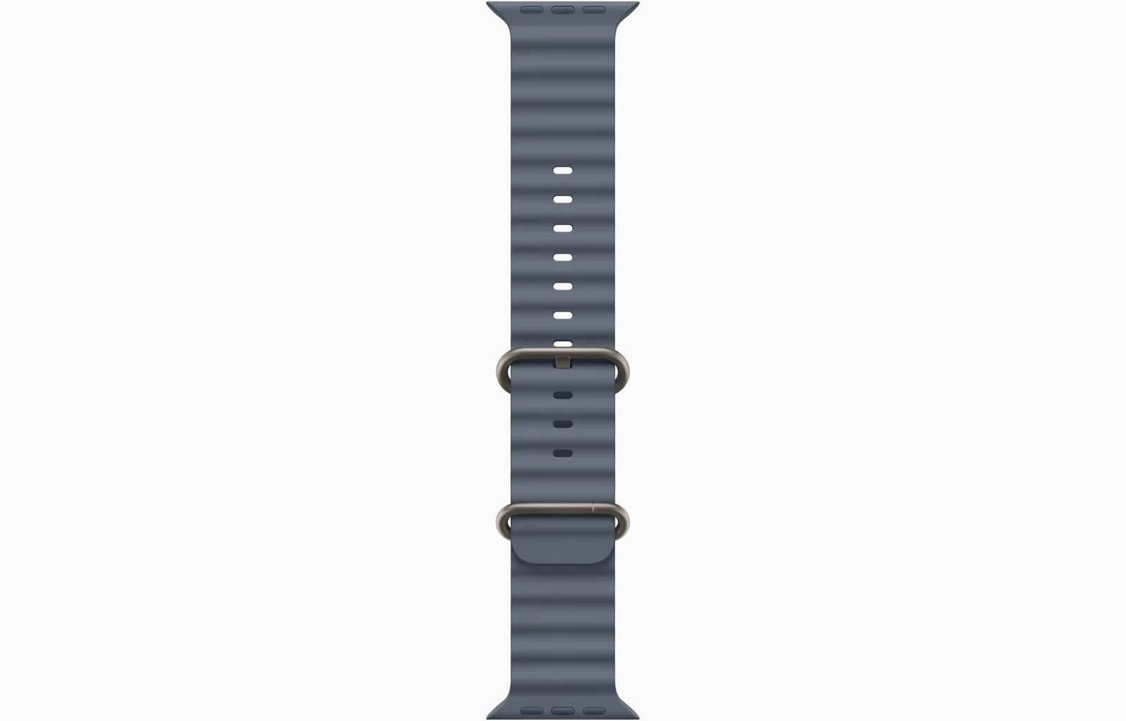 Apple Watch Ultra 3 GPS + Cellular 49mm Natural Titanium Case with Anchor Blue Ocean Band - Image 3