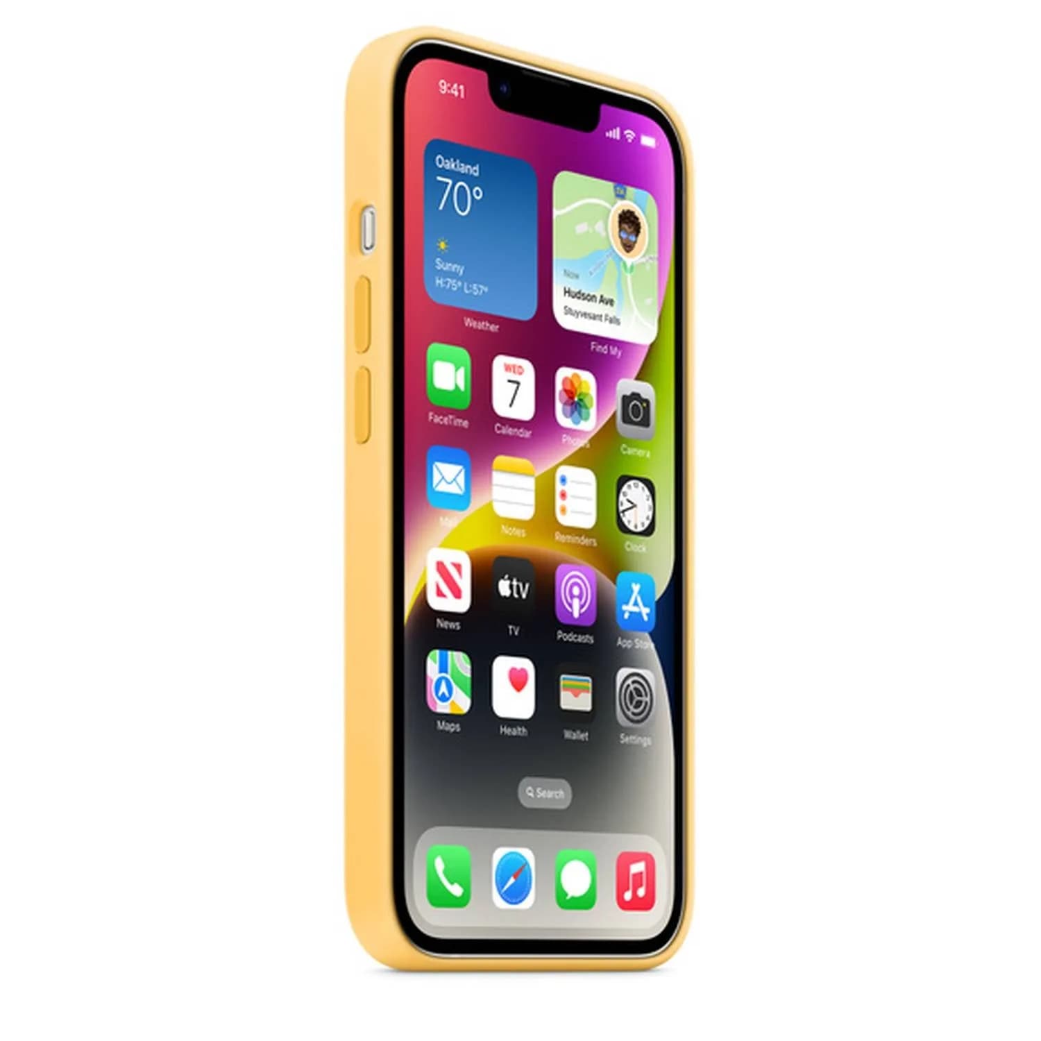 Apple iPhone 14 Plus Silicone Case with MagSafe | Sunglow - Image 3