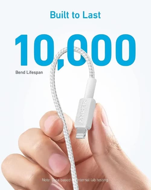 كيبل أنكر 322 من نوع USB-C إلى Lightning مضفر بطول 6 قدم - صورة 3