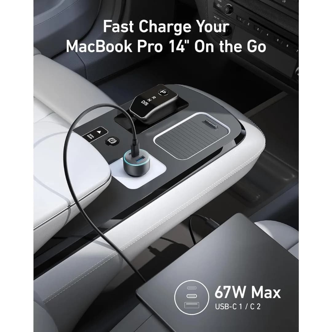Anker 335 Car Charger(67W) Bundle | Black - Image 3