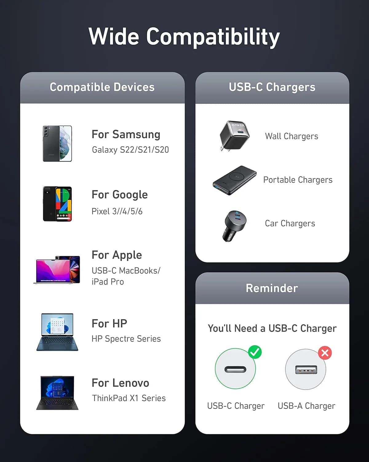 كيبل أنكر 765 من نوع USB-C إلي USB-C بقوة 140 واط 6 قدم 480 ميجابت في الثانية - صورة 3