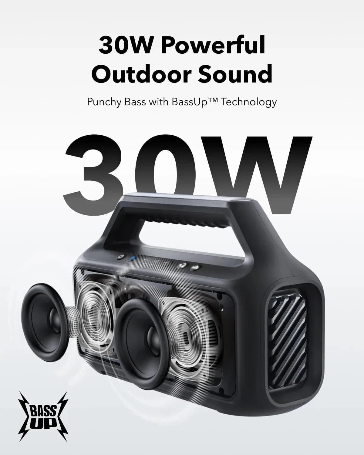 سماعة أنكر Soundcore Boom 2 SE المحمولة بتقنية بلوتوث | أسود - صورة 3