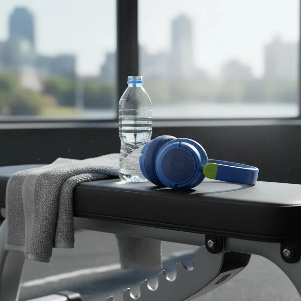 سماعة رأس بلوتوث JR460NC عازلة للضوضاء من JBL | أزرق - صورة 3