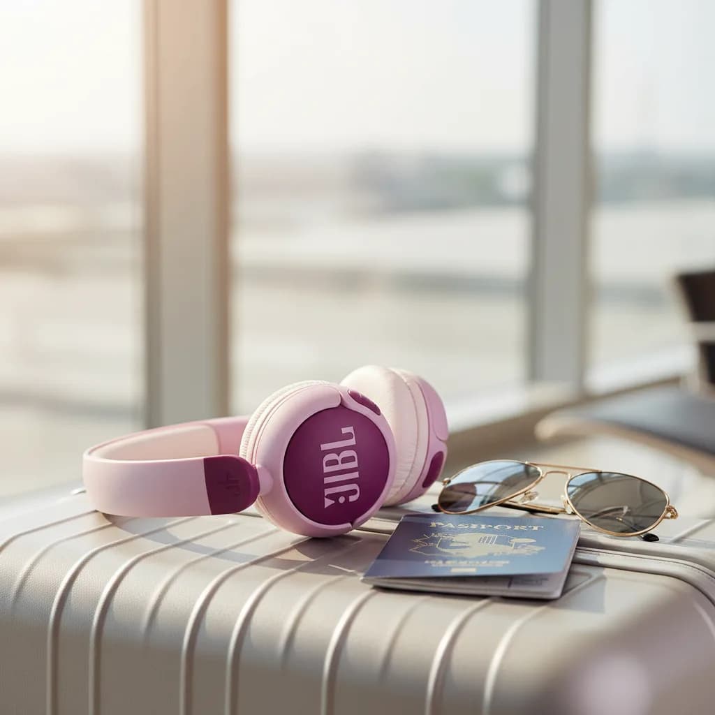 سماعات رأس Junior 320BT اللاسلكية فوق الأذن بتقنية البلوتوث مع ميكروفون مدمج من JBL  | بنفسجي - صورة 3