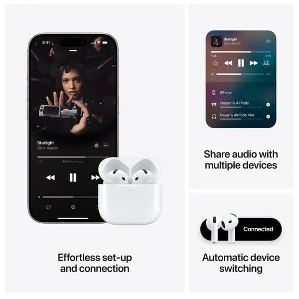 Apple AirPods 4 - Active Noise Cancellation | White - Image 4