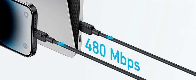 Anker 322 USB-C to Lightning Cable 3 M | Black - Image 4