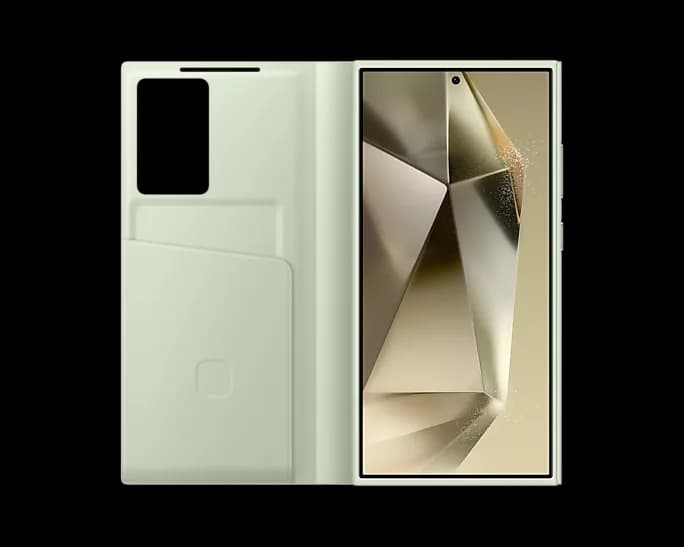 Samsung Galaxy S24 Ultra Smart View Wallet Case | Light Green - Image 4