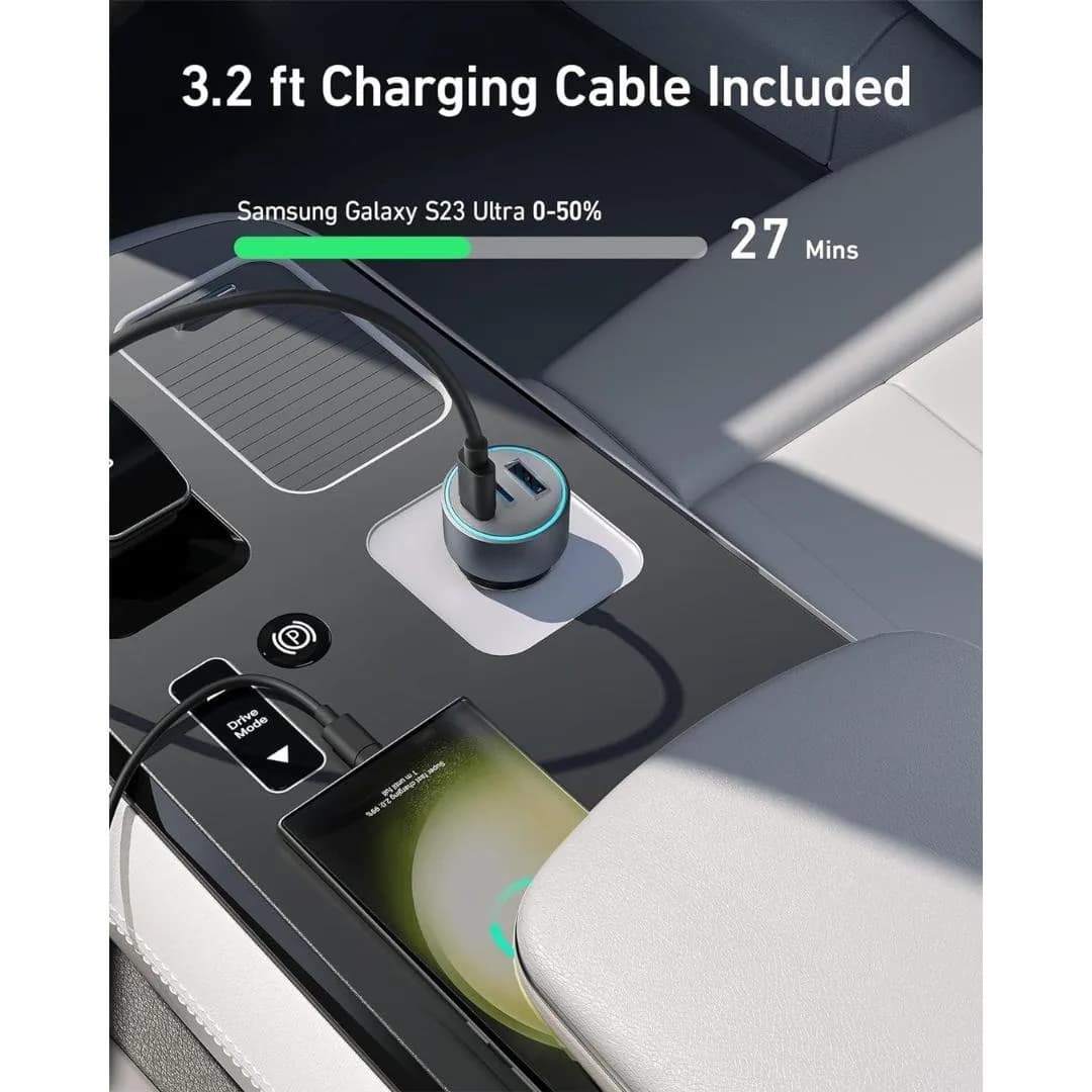 Anker 335 Car Charger(67W) Bundle | Black - Image 4