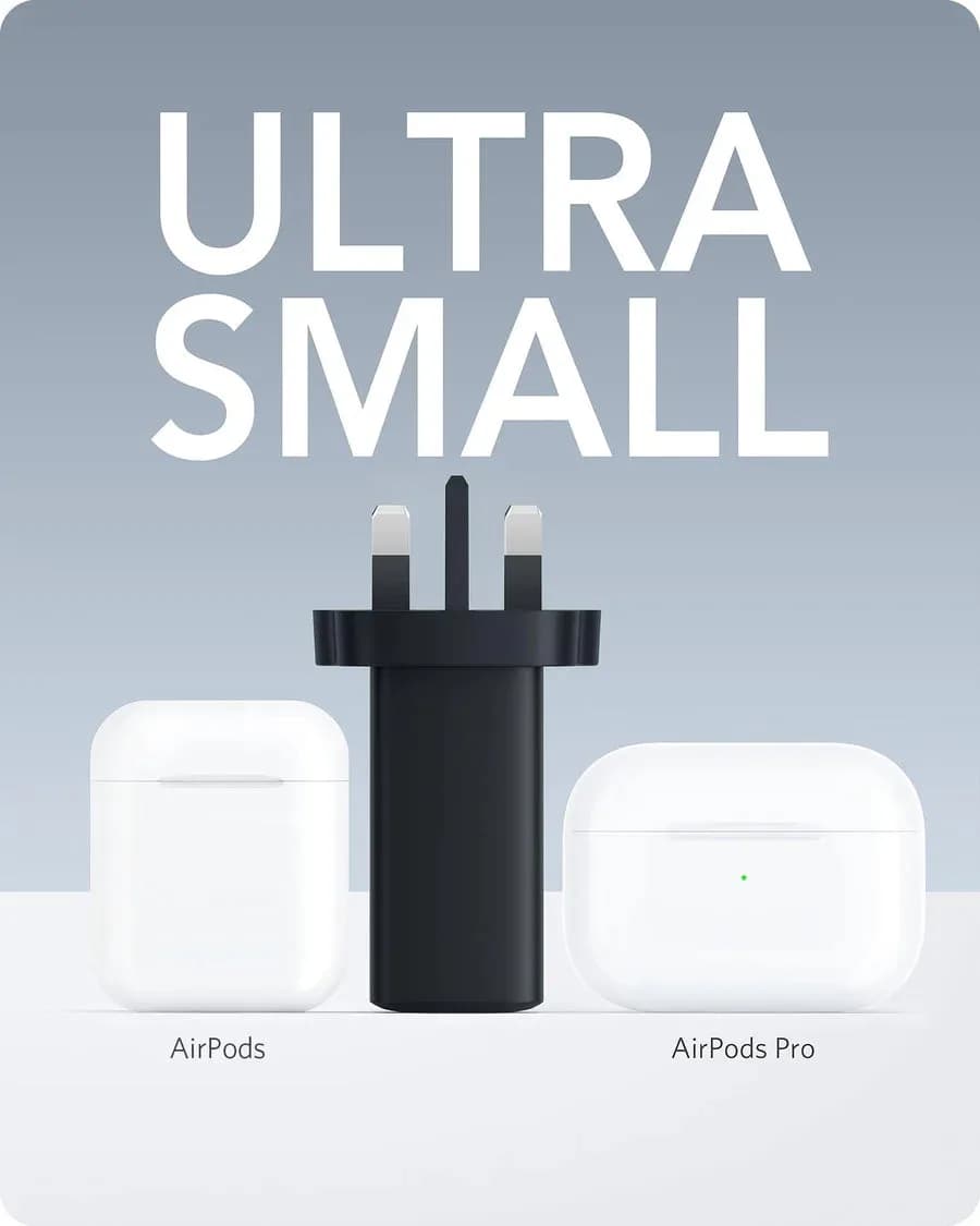 شاحن أنكر PowerPort III بقدرة 65 واط، 3 منافذ | شحن سريع USB-C و USB-A | تقنية PowerIQ 3.0 | أسود - صورة 4