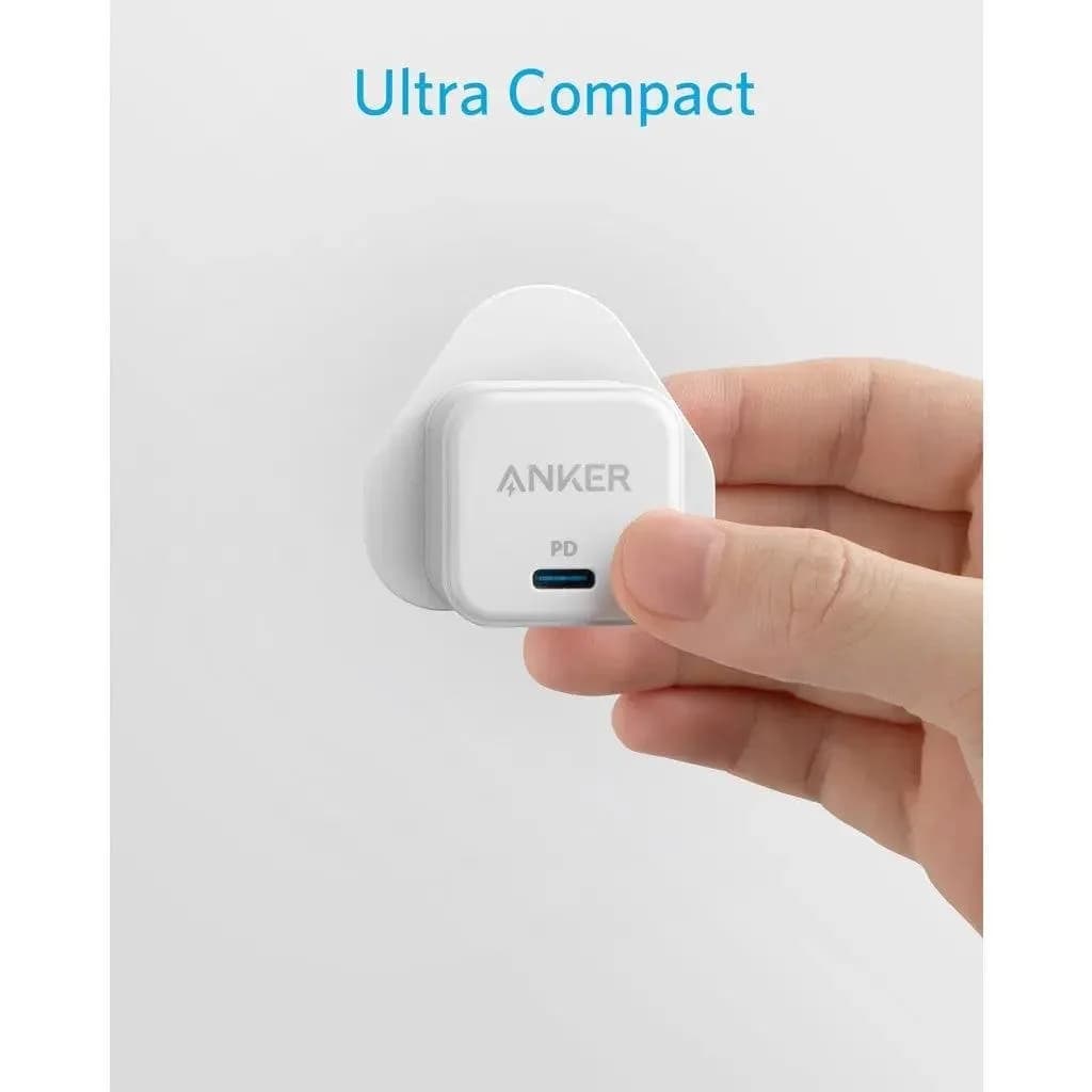 شاحن حائط أنكر PowerPort III PD بمنفذ USB-C، قدرة 20 واط | أبيض - صورة 4
