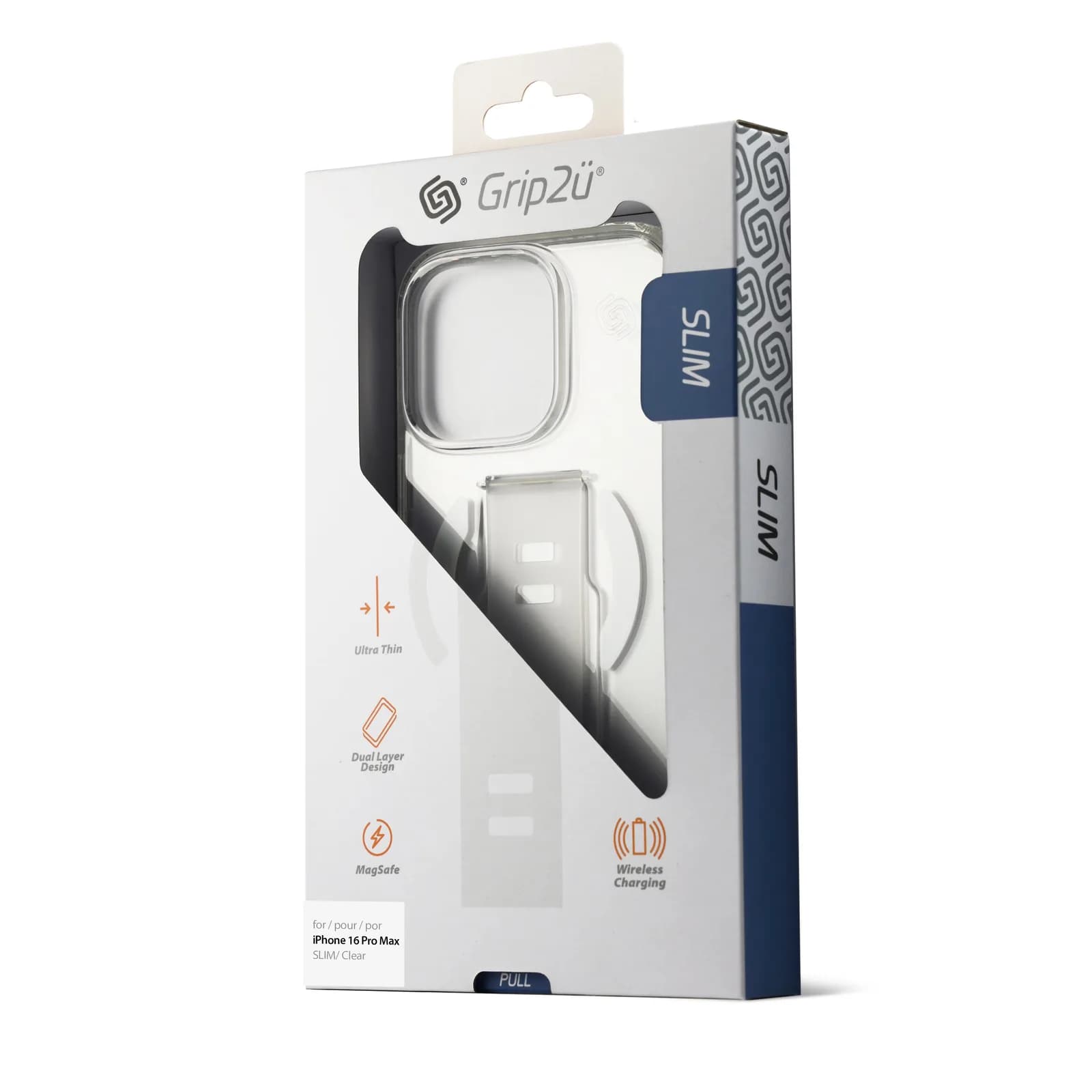 كڤر حماية Slim لهاتف iPhone 16 Pro Max متوافق مع MagSafe من Grip2u | شفاف - صورة 4