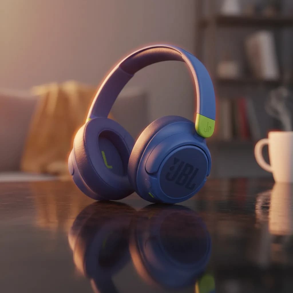 سماعة رأس بلوتوث JR460NC عازلة للضوضاء من JBL | أزرق - صورة 4