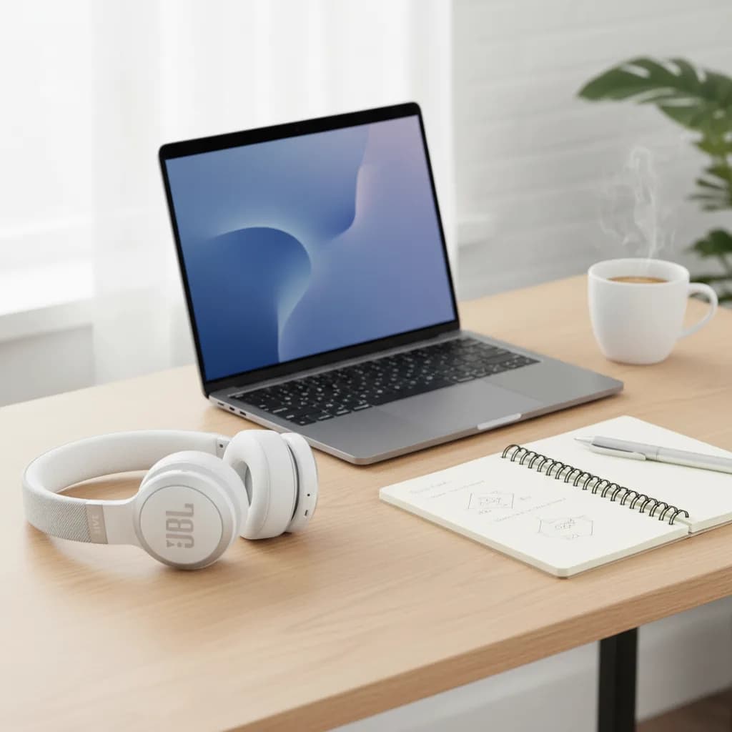 سماعة رأس Live 670 لاسلكية عازلة للضوضاء من JBL  - صورة 4